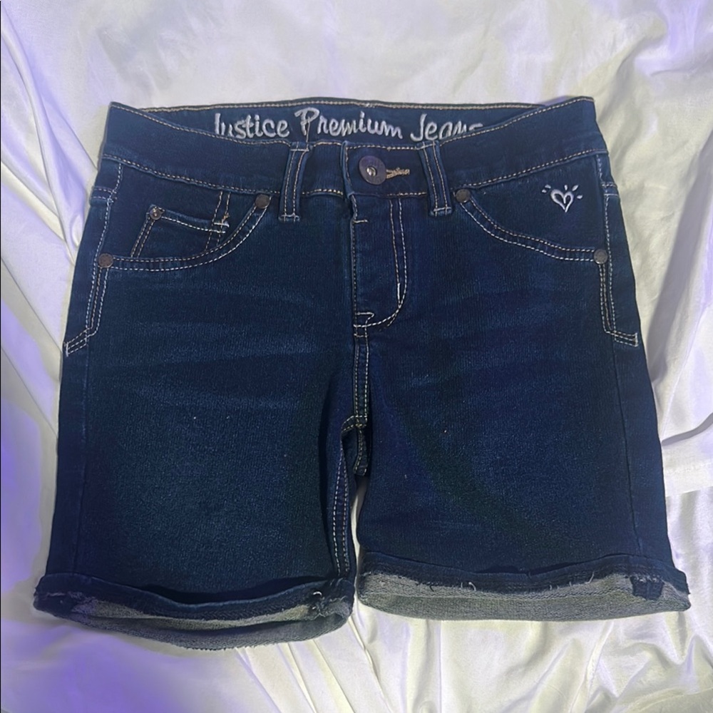 Justice Blue Jean Shorts Classic Denim Style
